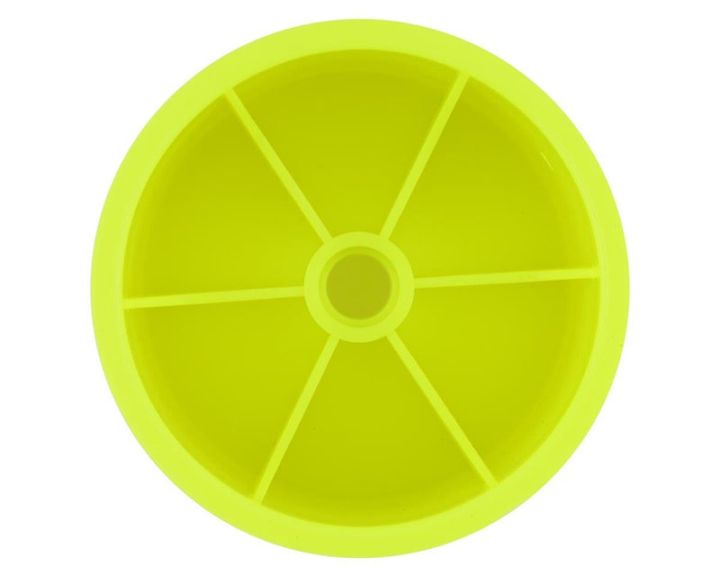 3418Y JConcepts 2.2" Bearing Front Stadium Truck Wheels (Yellow) (4) (RC10T/T2/T3/GT)