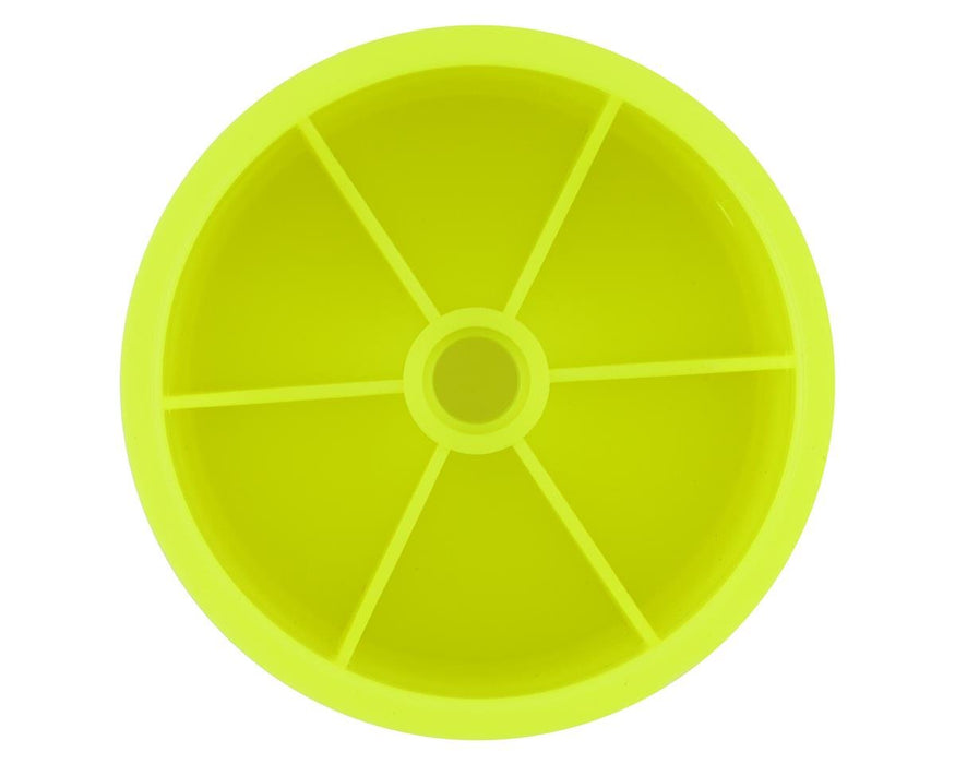 3418Y JConcepts 2.2" Bearing Front Stadium Truck Wheels (Yellow) (4) (RC10T/T2/T3/GT)