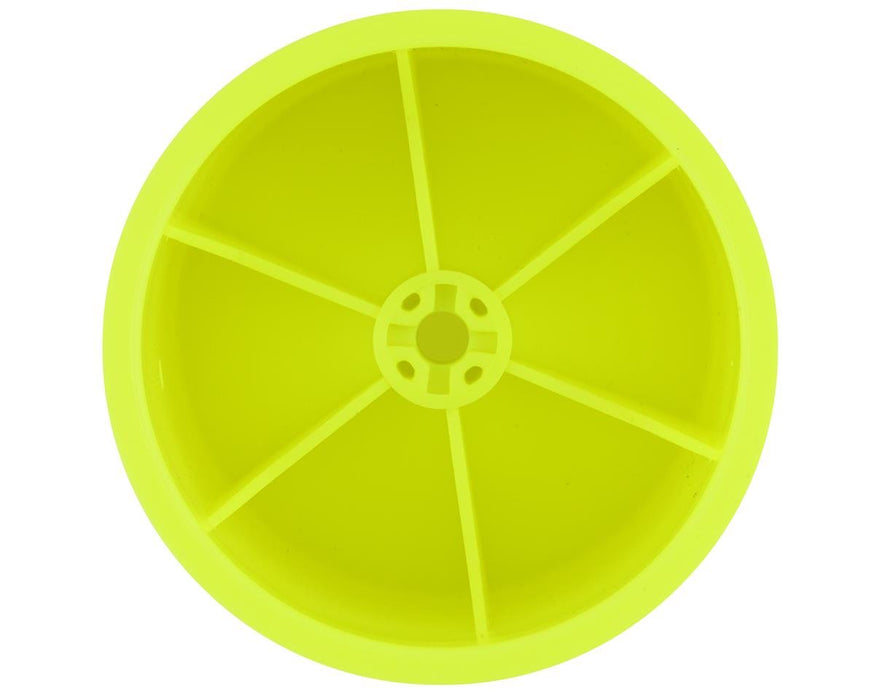 3419Y JConcepts 2.2" Pin Rear Mono Stadium Truck Wheels (4) (Yellow) (RC10T/T2/T3/GT)