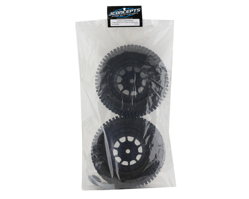 4014-3994 JConcepts Choppers Pre-Mounted Monster Truck Tires w/Hazard Wheel (Black) (2) (Platinum)