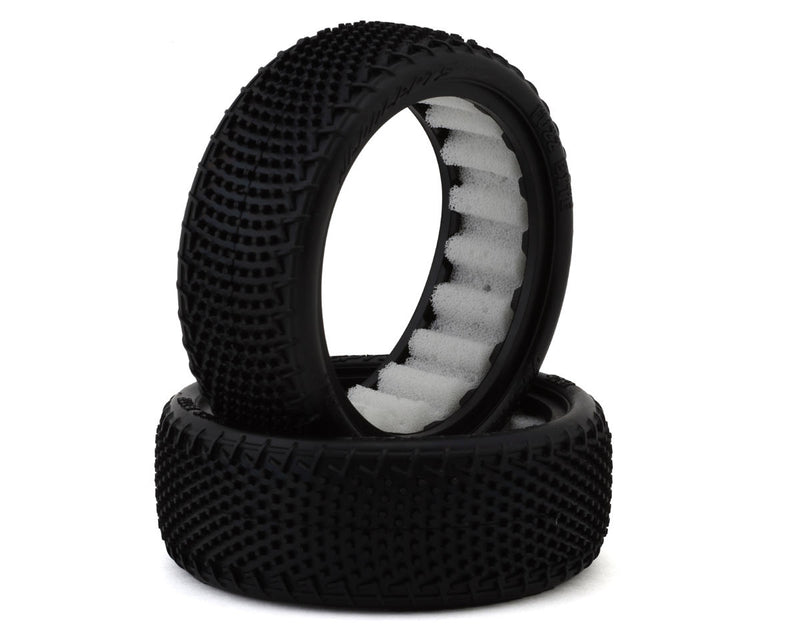 4061-010 JConcepts Fuzz Bite Wide Carpet 2.2" 2WD Front Buggy Tires (2) (Pink)