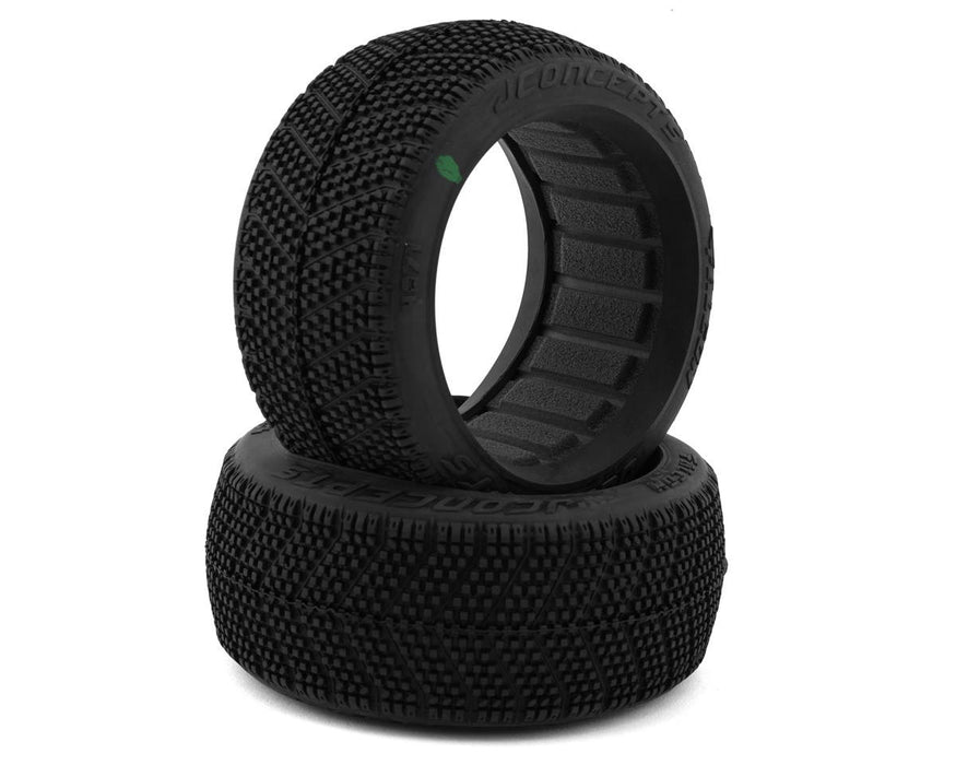 4071-02 JConcepts Falcon 1/8 Off-Road Buggy Tires (2) (Green)