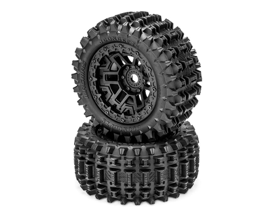 4088-39912 JConcepts Magma Pre-Mounted Monster Truck Tires (Black) (2) w/17mm Hex
