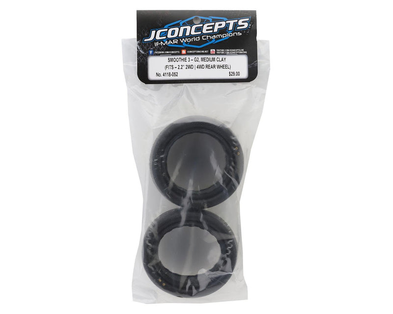 4118-052 JConcepts Smoothie 3 2.2" Rear Buggy Tires (2) (G2 - Medium)