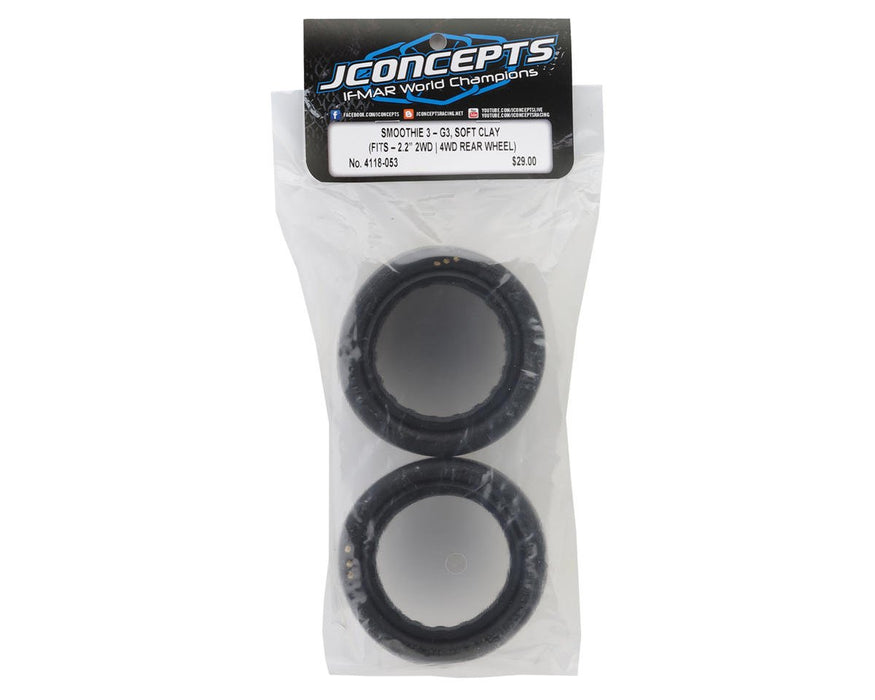 4118-053 JConcepts Smoothie 3 2.2" Rear Buggy Tires (2) (G3 - Soft)