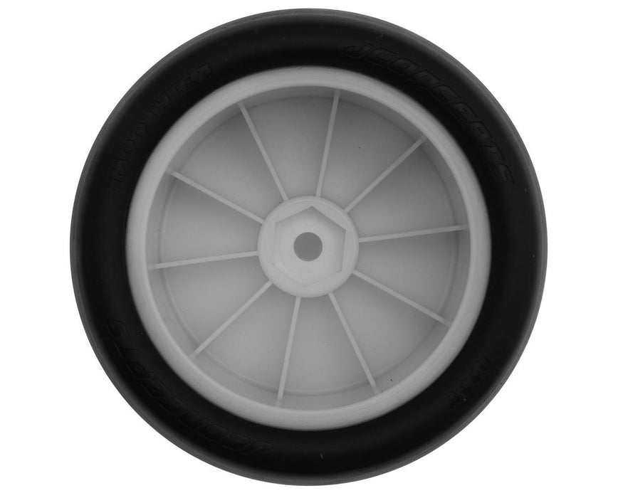 4118-1221 JConcepts Smoothie 3 2.2" Pre-Mounted Rear Buggy Tires (White) (2) (Green) w/12mm Hex