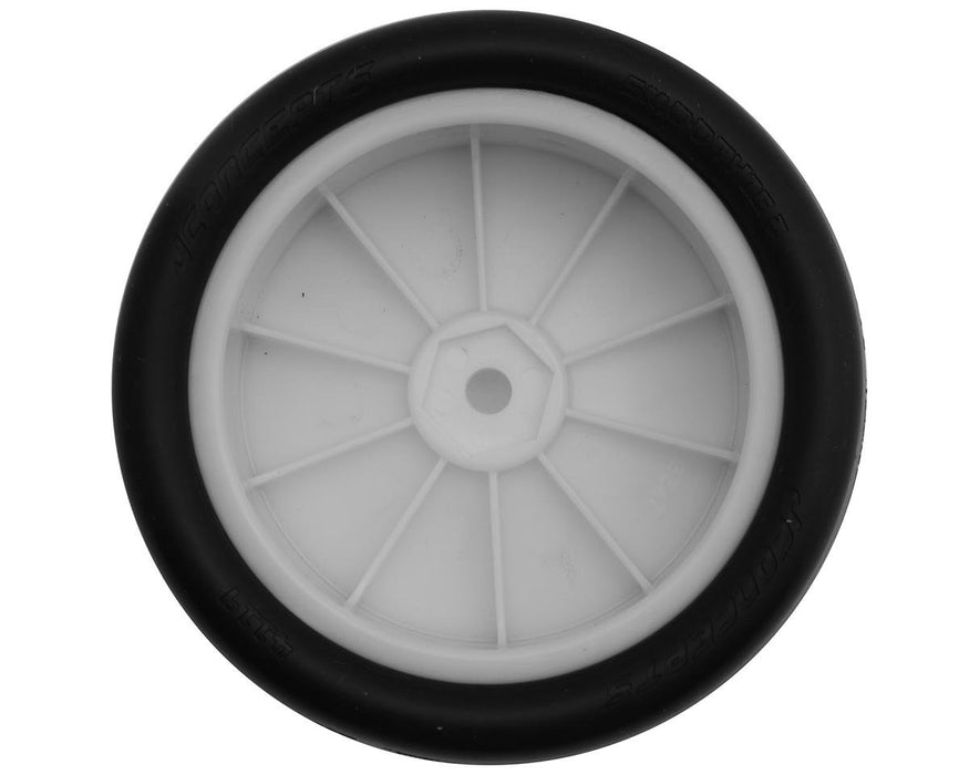 4119-1211 JConcepts Smoothie 3 2.2" Pre-Mounted 2WD Front Buggy Tires (White) (2) (Green) w/12mm Hex