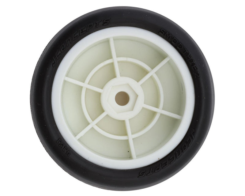 4131-1211 JConcepts Mini-B Smoothie 2 Pre-Mounted Front Tires (White) (2) (Green)
