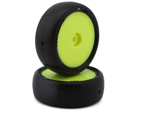 4131-2211 JConcepts Mini-B Smoothie 2 Pre-Mounted Front Tires (Yellow) (2) (Green)