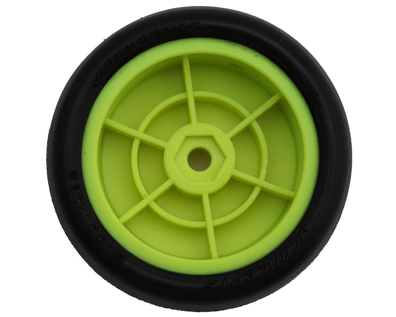 4131-2211 JConcepts Mini-B Smoothie 2 Pre-Mounted Front Tires (Yellow) (2) (Green)