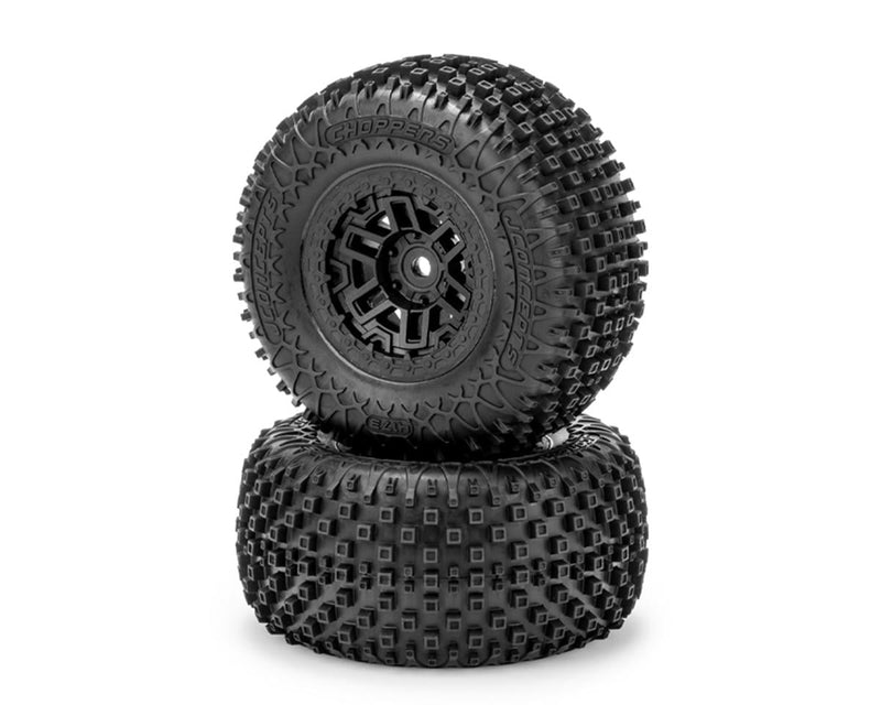 4173-30912 JConcepts Choppers Pre-Mounted Tires for Traxxas® Mini XRT™ (2) (Yellow) w/12mm Hex