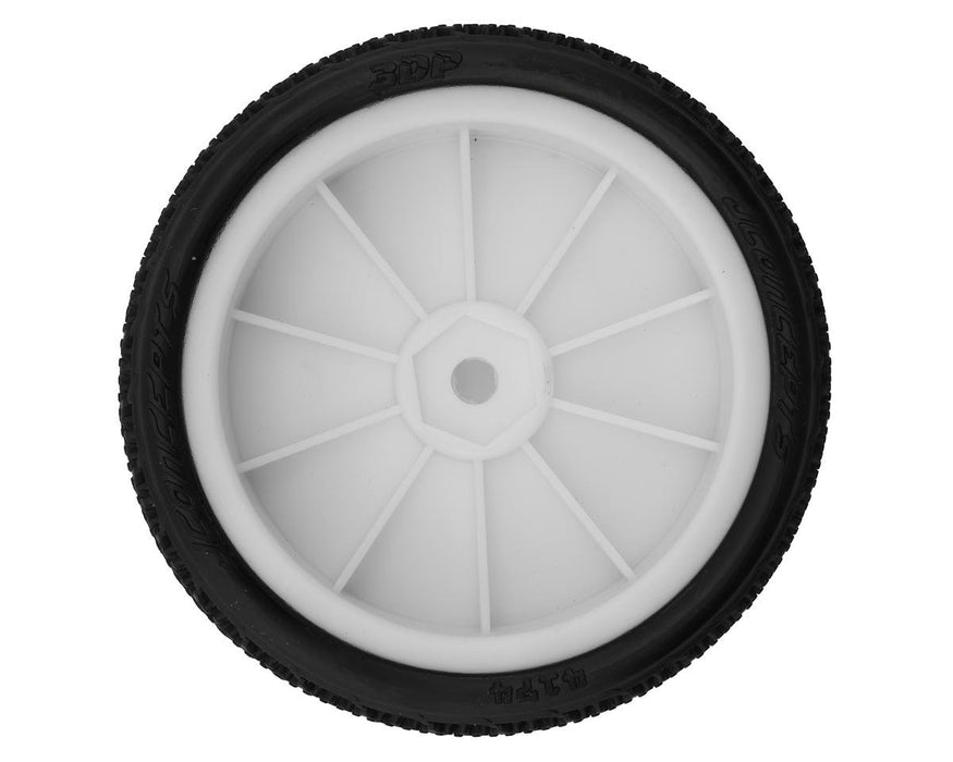 4174-101011 JConcepts 3DP 2.2" Pre-Mounted 2WD Front Buggy Carpet Tires (White) (2) (Pink) w/12mm Hex