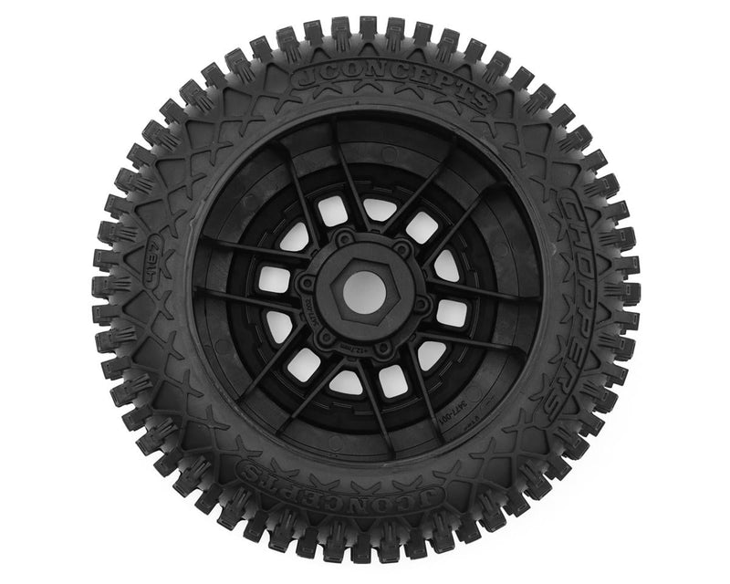 4187-39812 JConcepts Choppers 2.9" Monster Truck Pre-Mounted Tires (Platinum) (Black) (2) (Kraton® 4S/Maxx®) w/17mm Hex