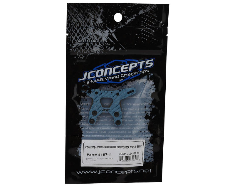 5187-1 JConcepts RC10B7 Carbon Fiber Front Shock Tower