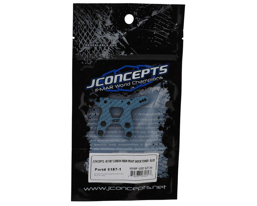 5187-1 JConcepts RC10B7 Carbon Fiber Front Shock Tower