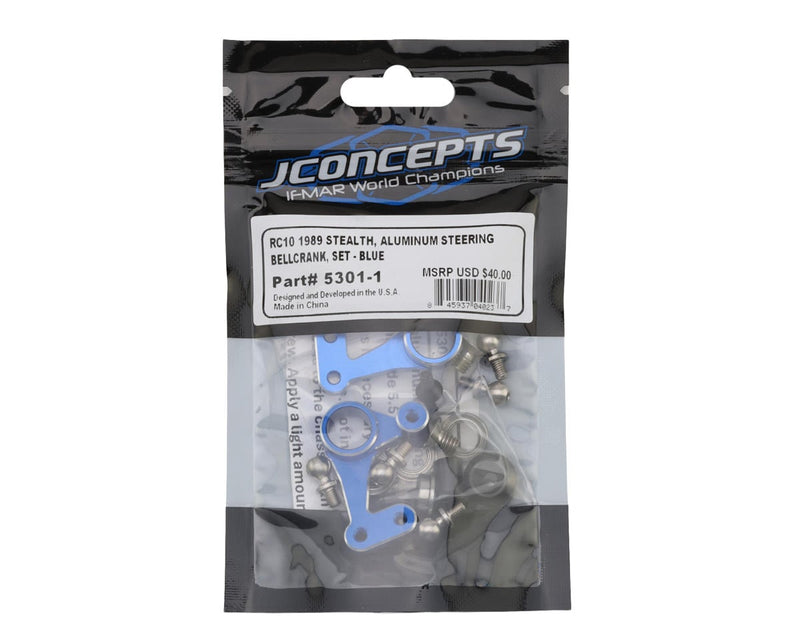 5301-1 JConcepts RC10 '89 Masami Stealth Aluminum Steering Bellcrank (Blue)