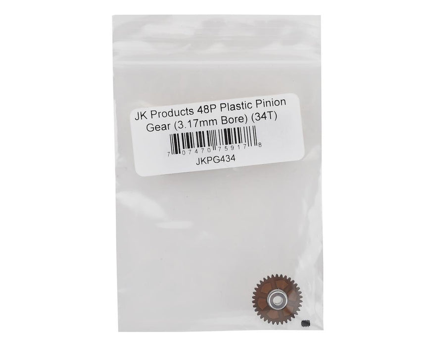 JKPG434 JK Products 48P Plastic Pinion Gear (3.17mm Bore) (34T)