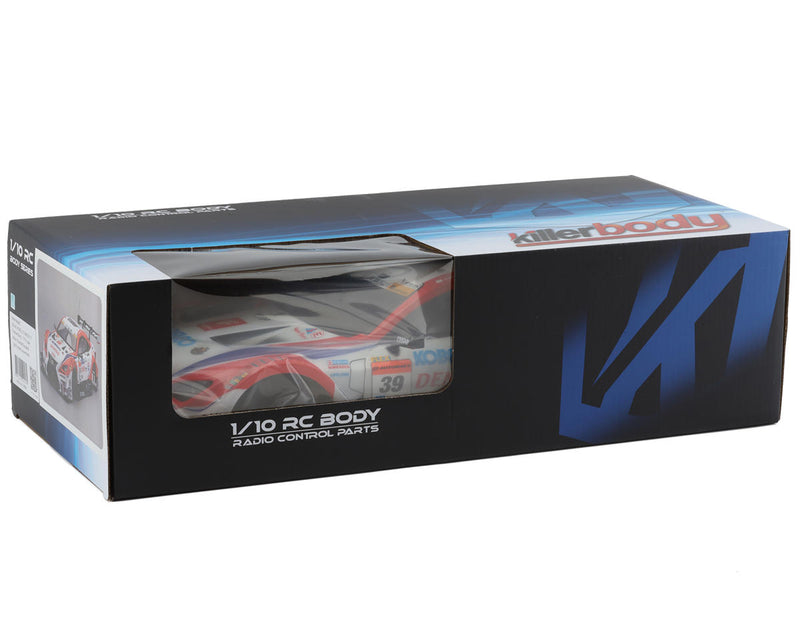 48660 Killerbody Denso Kobelco Sard RC F Pre-Painted 1/10 Touring Car Body (White/Red)