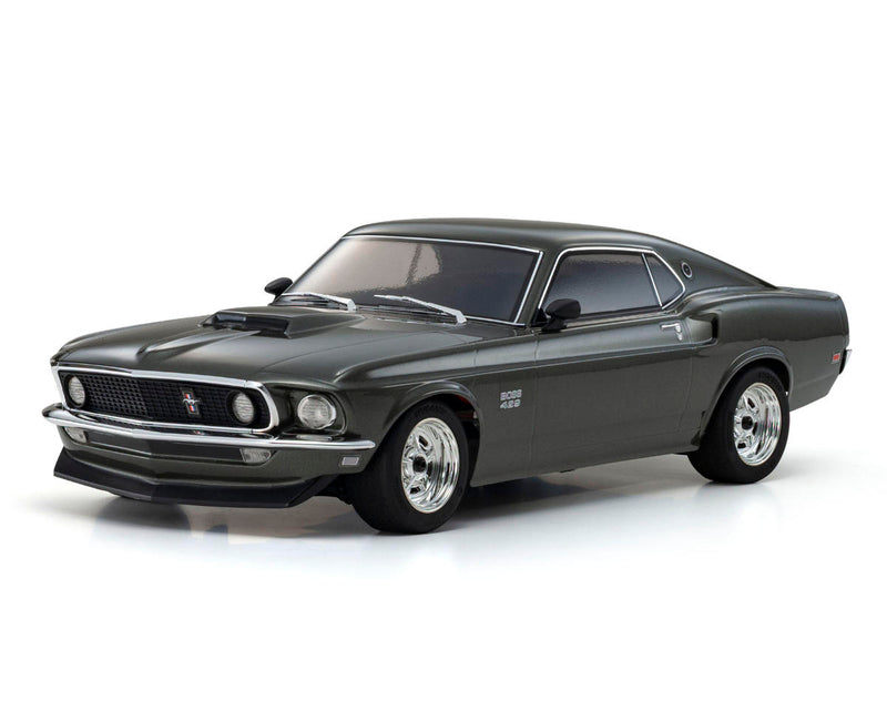 34437T1 Kyosho Fazer Mk2 1969 Ford Mustang Boss 429 Electric 4WD 1/10 RTR Touring Car (Black Jade) w/Syncro KT-231P 2.4GHz Radio