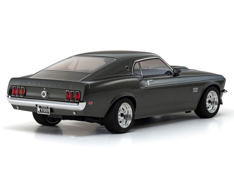 34437T1 Kyosho Fazer Mk2 1969 Ford Mustang Boss 429 Electric 4WD 1/10 RTR Touring Car (Black Jade) w/Syncro KT-231P 2.4GHz Radio