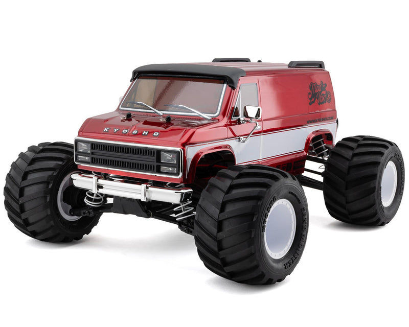 34491T1C Kyosho Fazer Mk2 Mad Van VE 1/10 4WD Readyset Brushless Monster Truck (Red) w/2.4GHz Radio