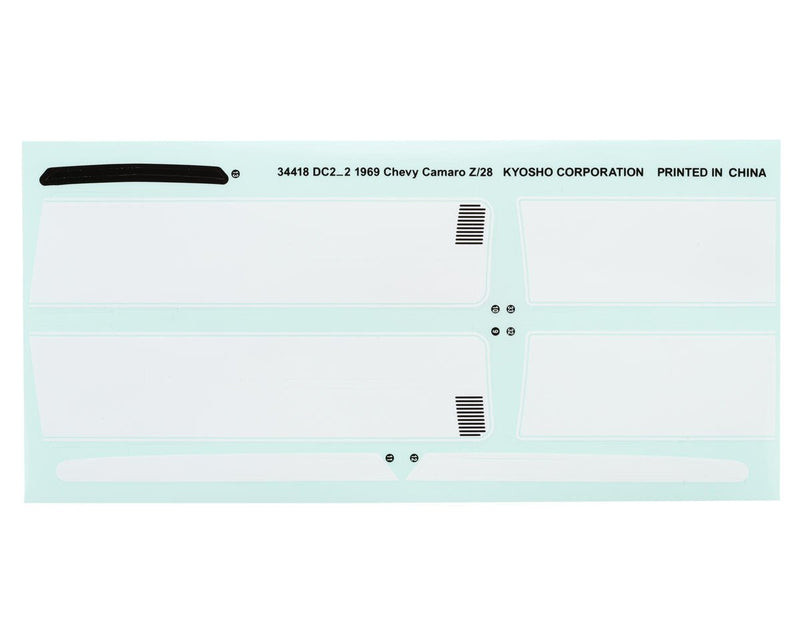 39217B Kyosho Fazer Mk2 FZ02 1969 Chevy Camaro Z/28 1/10 Touring Car Body (Clear)