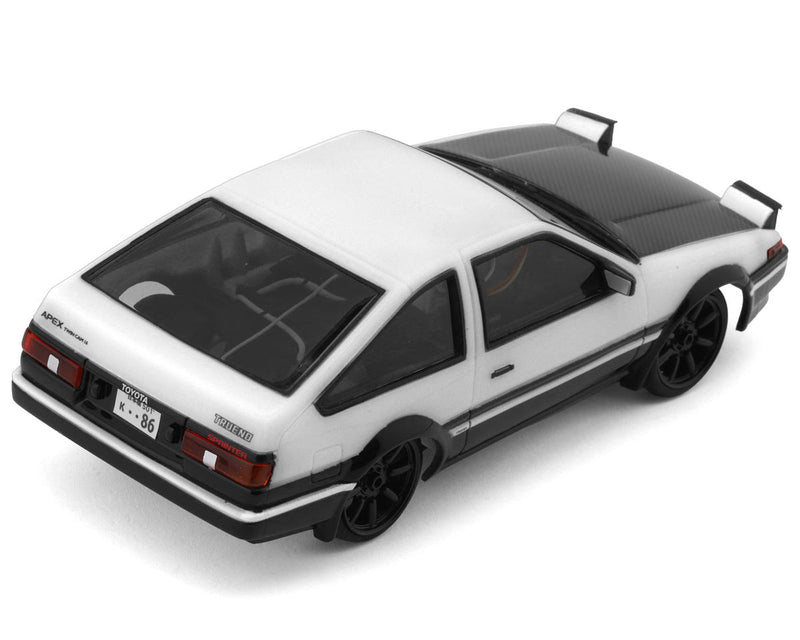 KYO66612A Kyosho First Mini-Z RWD ReadySet w/Toyota Sprinter Trueno AE86 Body (White/Black) w/2.4GHz Radio