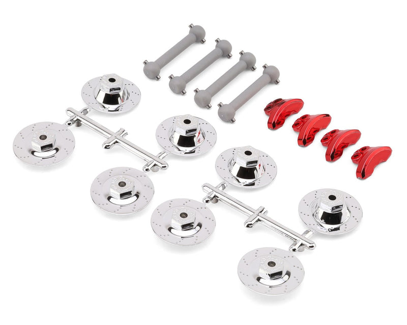 FA552C Kyosho Fazer Mk2 FZ02 Dogbones & Scale Brake Disc Caliber Hubs Set