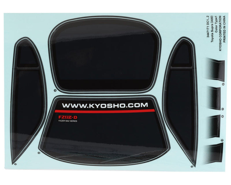 FAB605 Kyosho Toyota Supra Body Set (Clear)