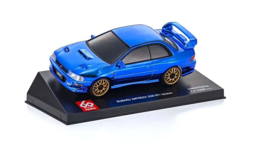 MZP457CBL Kyosho ASC MA020 Subaru Impreza 22B-STi Version Chrome Blue Kyosho 60th Anniversary