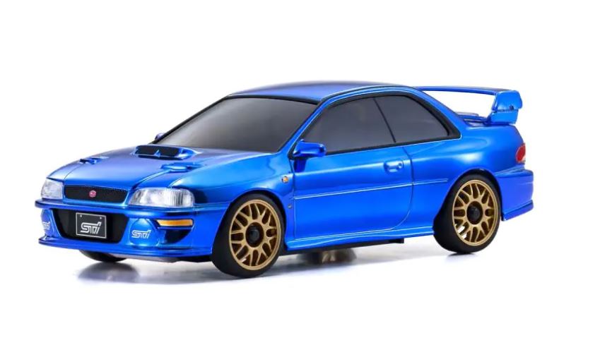 MZP457CBL Kyosho ASC MA020 Subaru Impreza 22B-STi Version Chrome Blue Kyosho 60th Anniversary