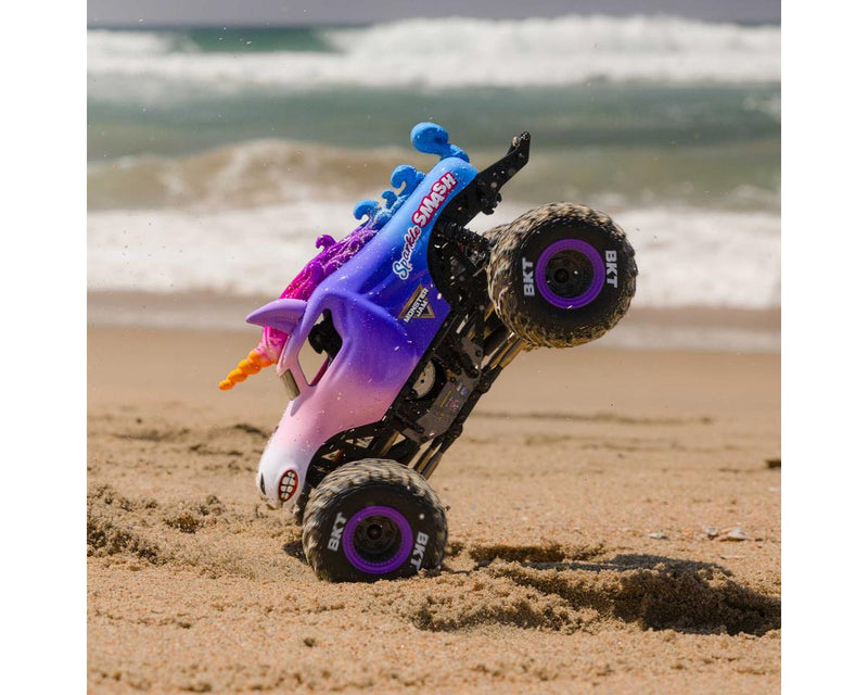 LOS01026T5 Losi 1/18 Mini LMT 4x4 Brushed RTR Monster Truck (Sparkle Smash) w/SLT2 2.4GHz Radio, Battery & Charger
