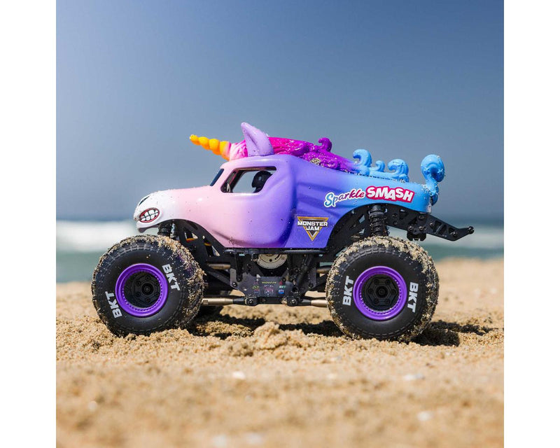 LOS01026T5 Losi 1/18 Mini LMT 4x4 Brushed RTR Monster Truck (Sparkle Smash) w/SLT2 2.4GHz Radio, Battery & Charger
