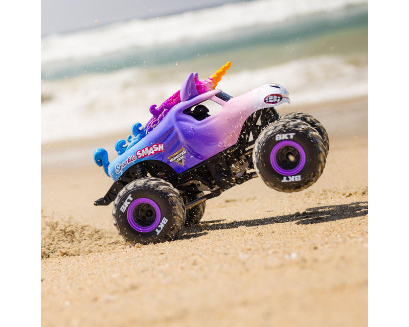 LOS01026T5 Losi 1/18 Mini LMT 4x4 Brushed RTR Monster Truck (Sparkle Smash) w/SLT2 2.4GHz Radio, Battery & Charger