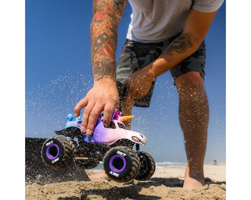 LOS01026T5 Losi 1/18 Mini LMT 4x4 Brushed RTR Monster Truck (Sparkle Smash) w/SLT2 2.4GHz Radio, Battery & Charger