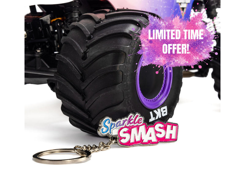 LOS01026T5 Losi 1/18 Mini LMT 4x4 Brushed RTR Monster Truck (Sparkle Smash) w/SLT2 2.4GHz Radio, Battery & Charger