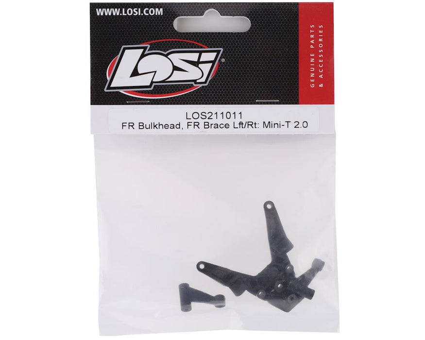 LOS211011 Losi Mini-T 2.0 Front Bulkhead & Brace