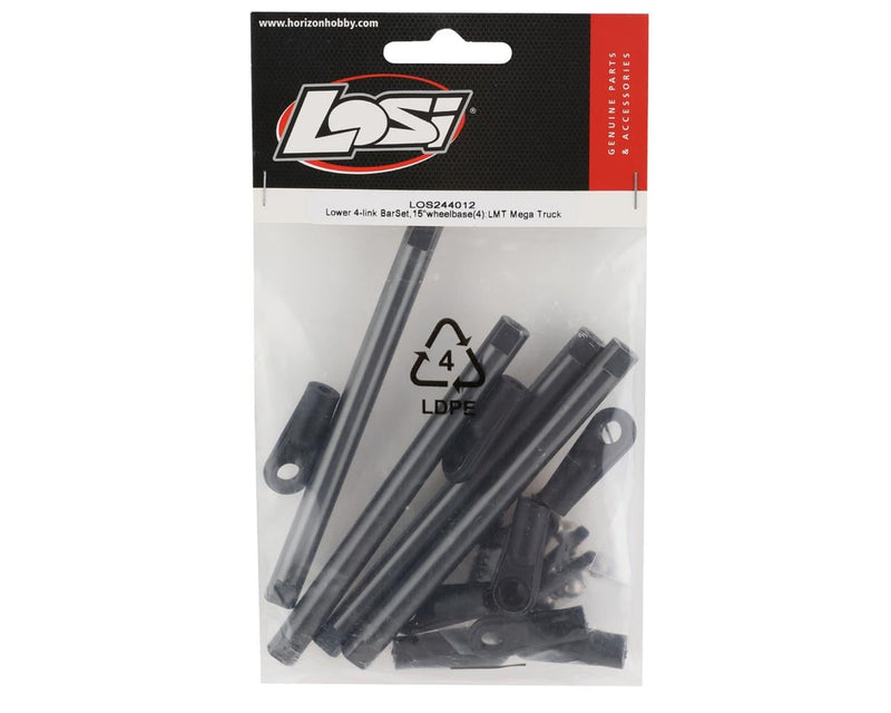 LOS244012 Losi LMT Mega Lower 4-Link Set (4)