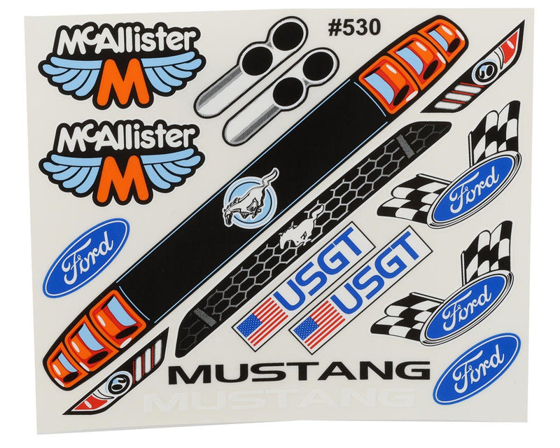 307 McAllister Racing MX Stang 1/10 On-Road Touring Car Body (Clear) (.030)
