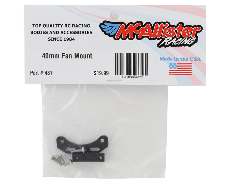 487 McAllister Racing 40mm Carbon Fiber Fan Mount
