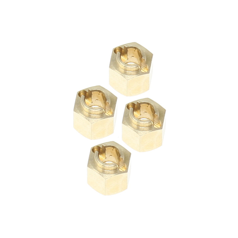 RER30380 Redcat Racing Ascent 8 WHEEL HEXES (BRASS)(4PCS)