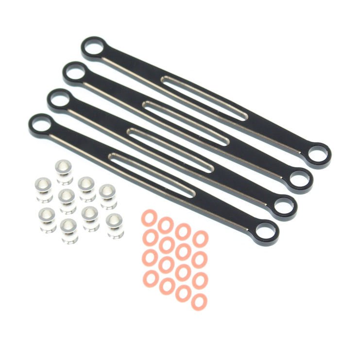 RER30282 Redcat Racing Ascent 8 REAR LINKS (BRASS)(BLACK)(4PCS)