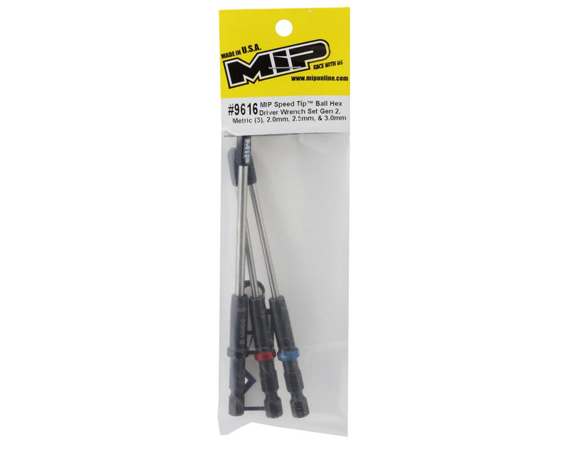 9616 MIP Gen 2 Speed Tip Ball End Hex Wrench Set (2.0, 2.5 & 3.0mm)
