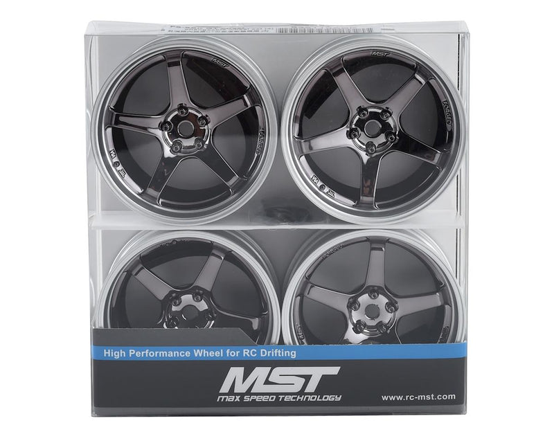 832110SBK MST FS-SBK GT offset changeable wheel set (4) (Offset Changeable) w/12mm Hex