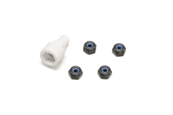 MZW13BK Kyosho Color Nylon Nut Black