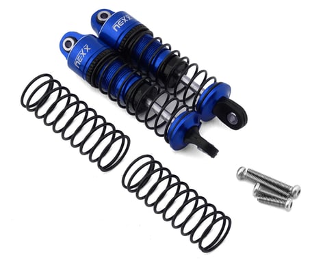 NX-429-BL NEXX Racing Mini-B/T-2.0 Front Aluminum Oil-Filled Shocks (Blue) (2)