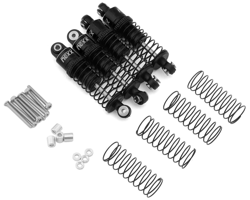 NX-612-B NEXX Racing Redcat Ascent-32 37mm Aluminum Threaded Oil-Filled Shocks (Black) (4)