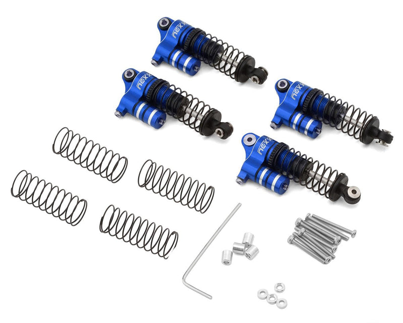 NX-616 NEXX Racing Redcat Ascent-32 37mm Aluminum Threaded Oil-Filled Reservoir Shocks (4)