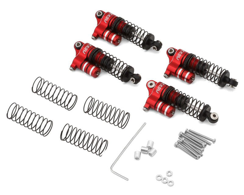 NX-616 NEXX Racing Redcat Ascent-32 37mm Aluminum Threaded Oil-Filled Reservoir Shocks (4)