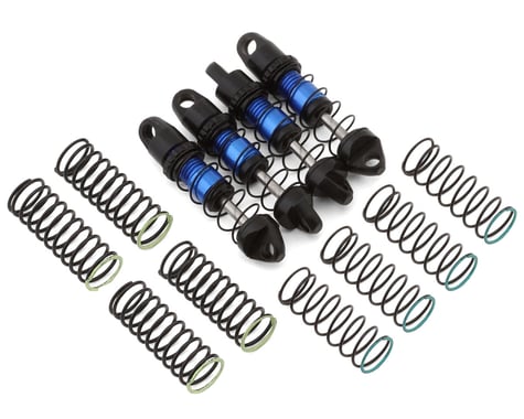 NX-617-BL NEXX Racing Axial SCX30 25mm Aluminum Threaded Oil-Filled Shocks (Blue) (4)